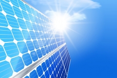 Alternative renewable solar energy and environmental concept.