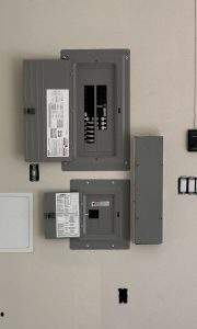 electrical sub-panel installation, sub panel