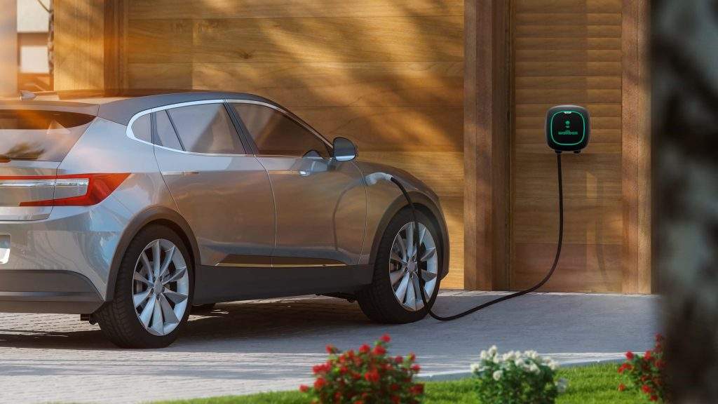 Wallbox home EV charger installation.