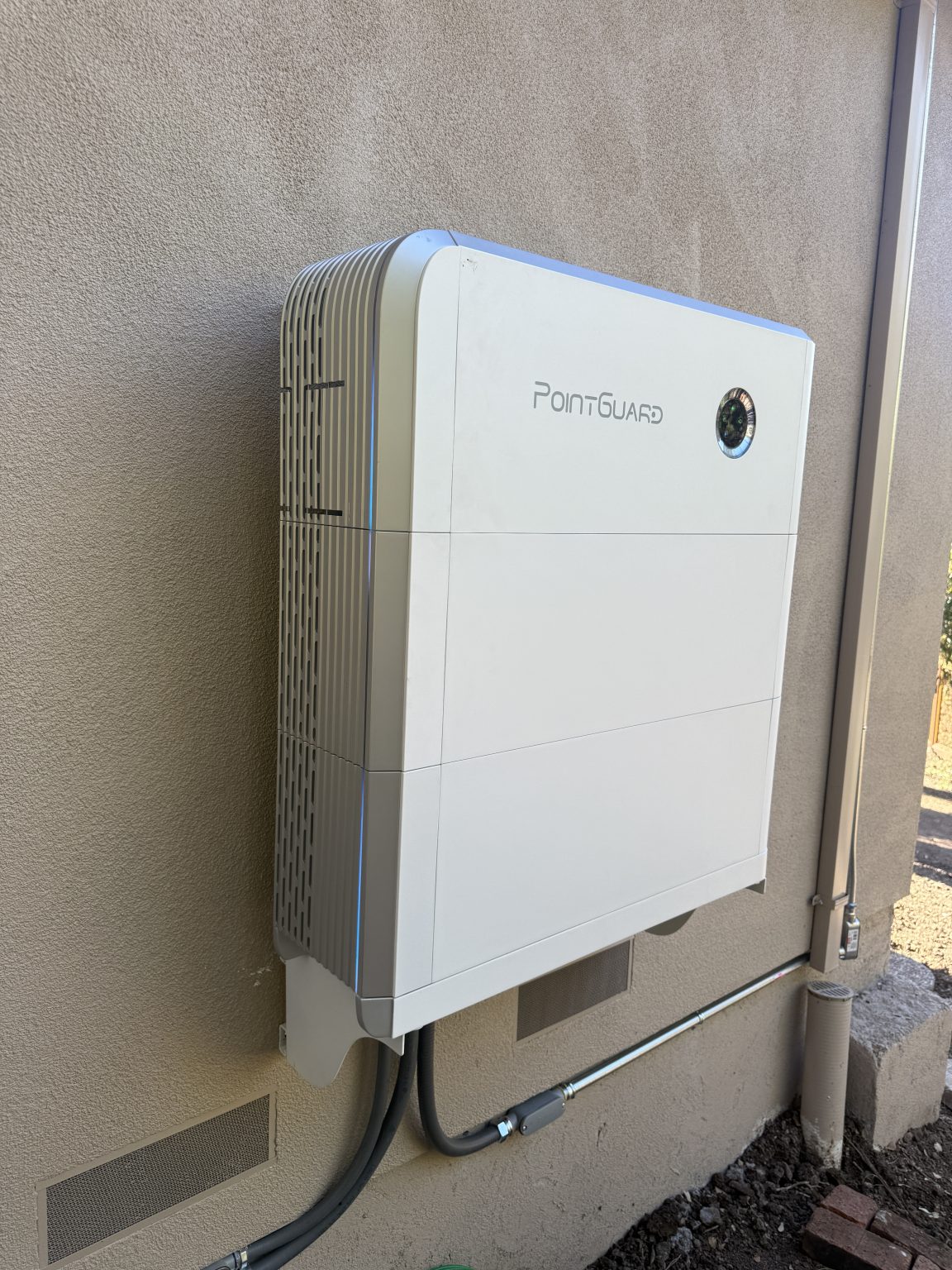 Residential battery storage equipment installed as part of a home electrical and solar power system
