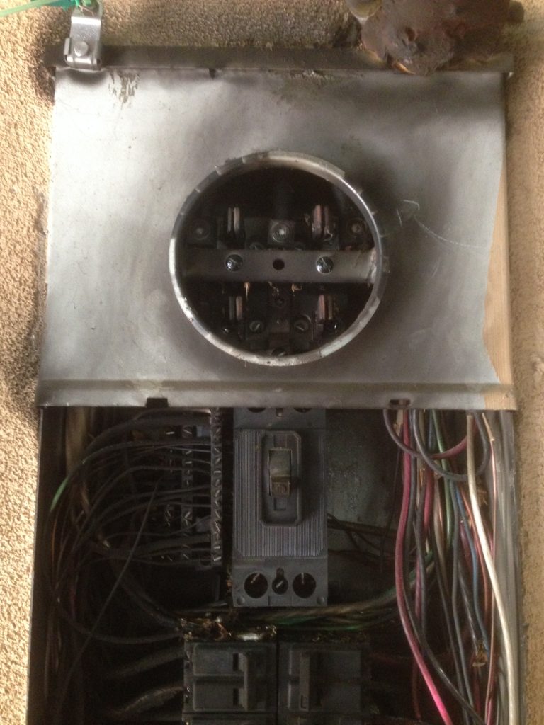 Unsafe Electrical Panel Example — San Jose ield inspection photo — Recalled Panel