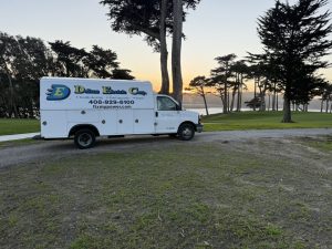 Sunset on The TPC Harding Park SolarNet Installation completed by Dollens Electric