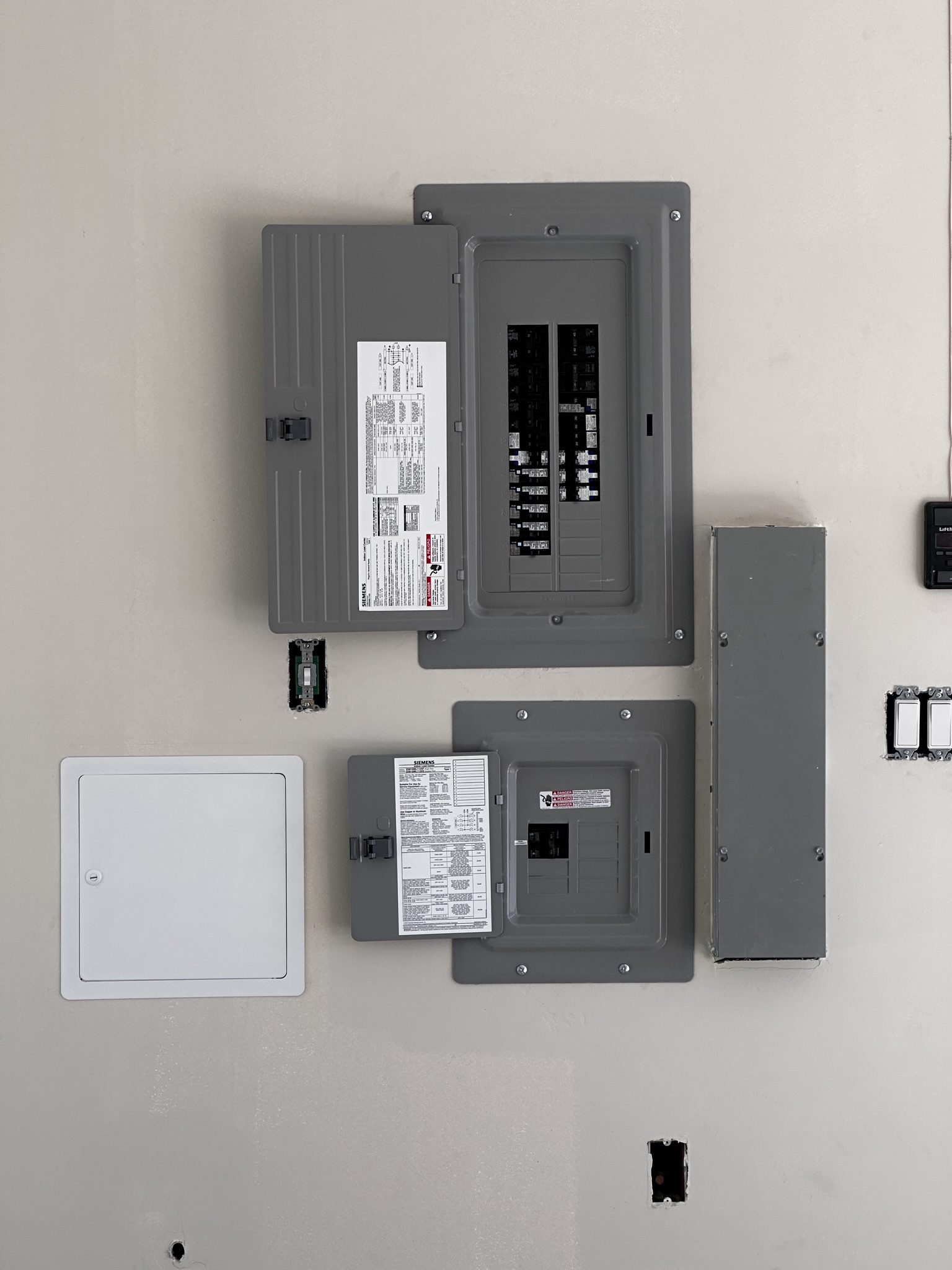 Residential electrical panel upgrade completed by Dollens Electric