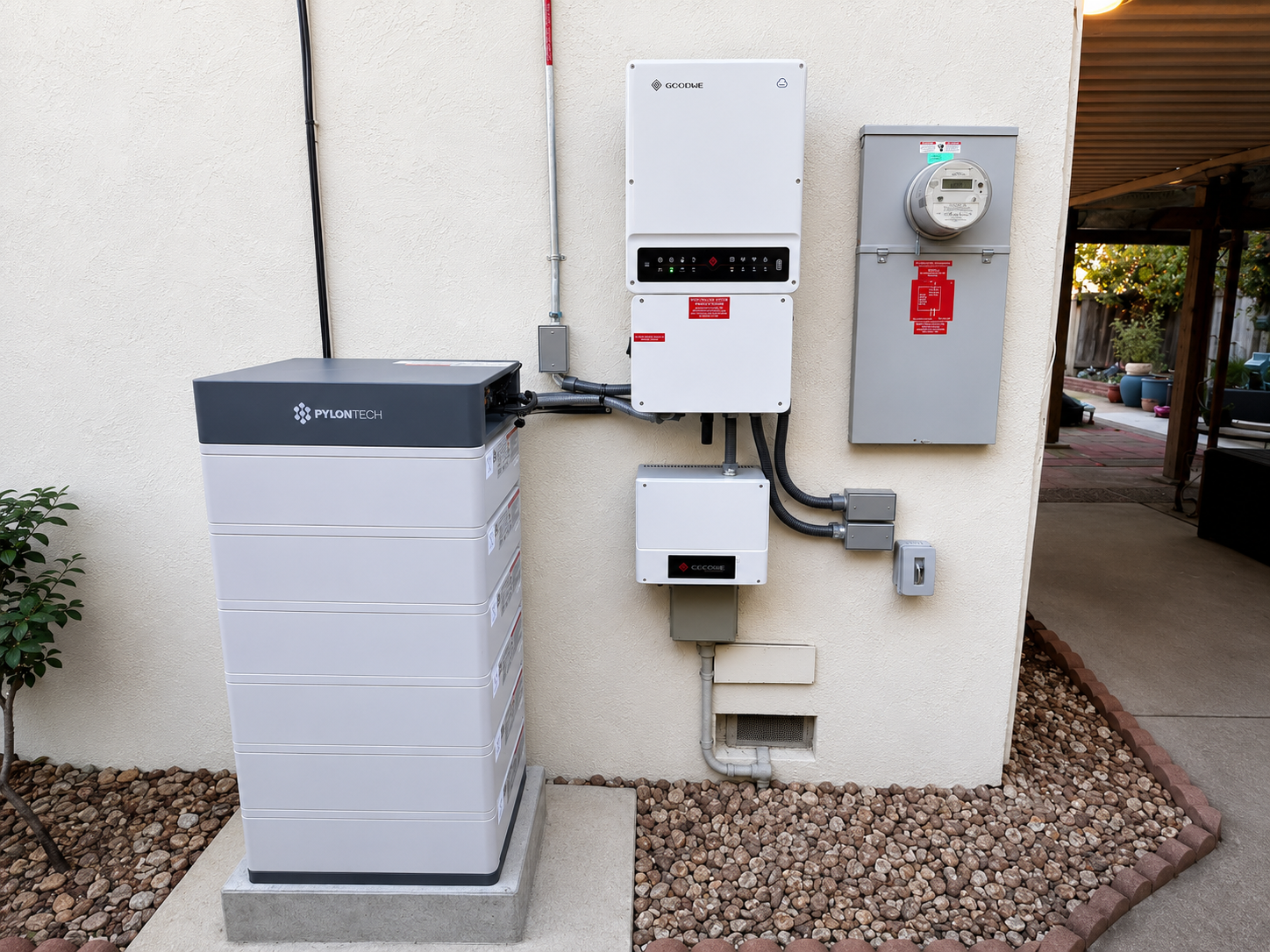 Existing residential solar, inverter and battery equipment in San Jose
